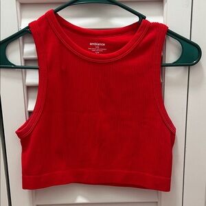 Ambiance Scarlet Sleeveless Top